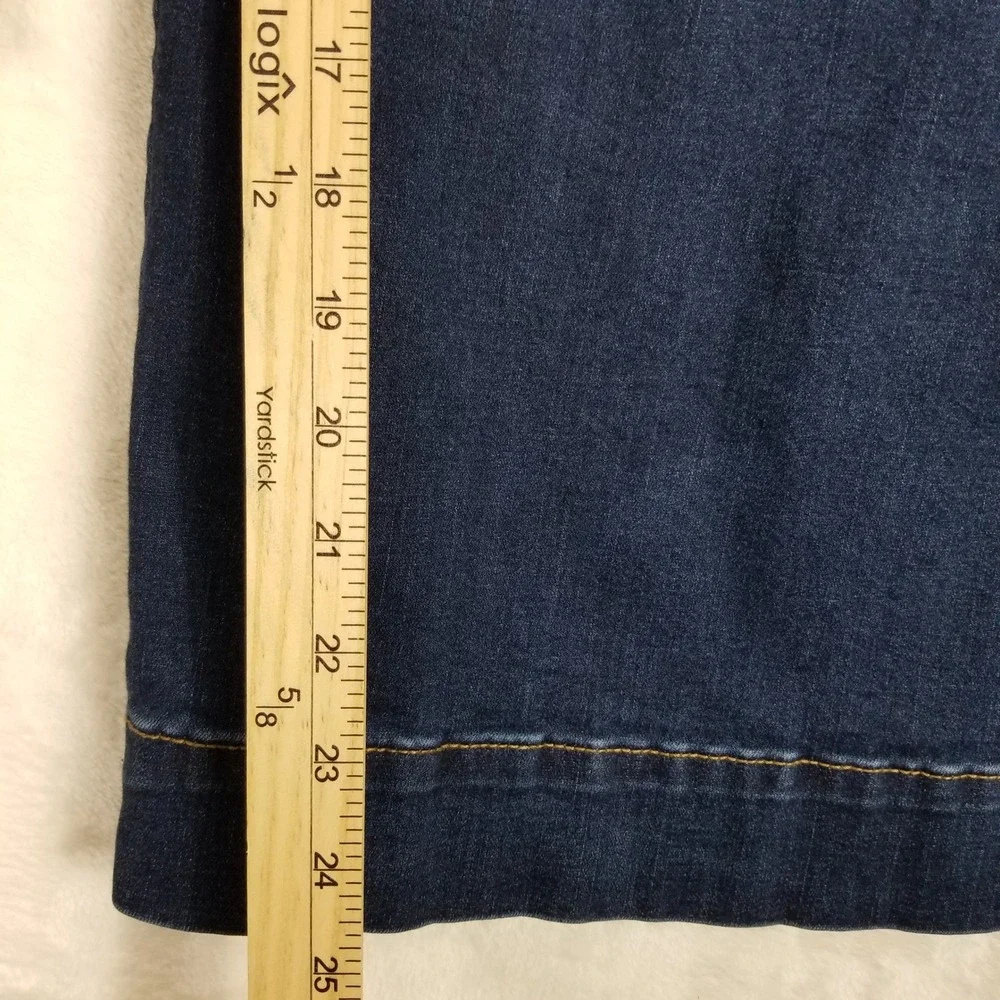 Torrid Denim Jumpsuit Women Plus Size 00 Dark Blue Wide Leg Sleeveless Stretch